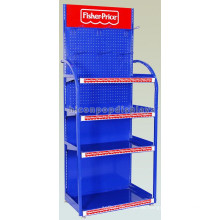 Baby-Produkte Einzelhandel Store-Halterung Freistehende Metall-Pegboard Kinder Spielzeug Kids Gear Display Stand